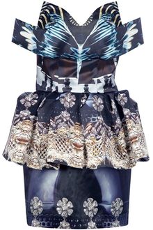 Mary Katrantzou Nebraska Peplum Dress - Lyst