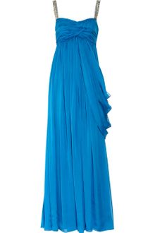 Matthew Williamson Embellished Silk Chiffon Gown - Lyst
