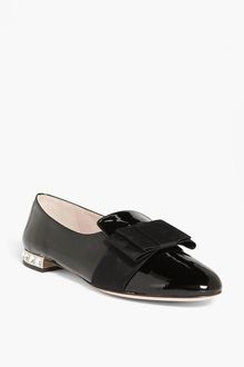 Miu Miu Tuxedo Bow Smoking Slipper - Lyst