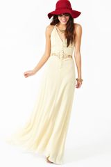 Nasty Gal Siobhan Maxi Dress Cream
