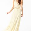 Nasty Gal Siobhan Maxi Dress  in Beige (cream) - Lyst