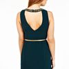 Oasis Paloma Embellished Dress in Green - Lyst