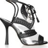 Oscar De La Renta Barry Leathertrimmed Pvc Sandals in White (black) - Lyst