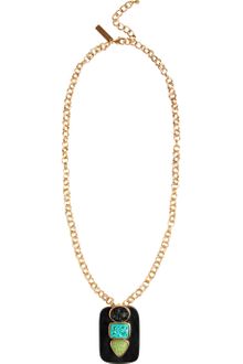 Oscar de la Renta Goldplated Horn Pendant Necklace - Lyst