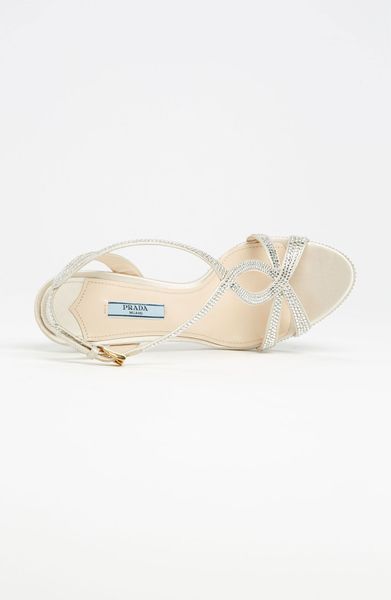 prada crystal sandals