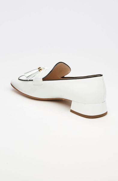 prada white loafers women
