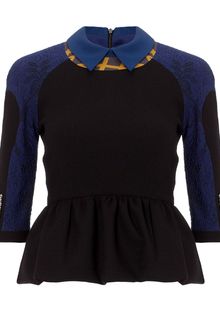 Preen Brocade Elfie Peplum Top - Lyst