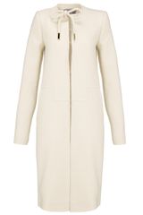 Preen Ivory Bow Coat
