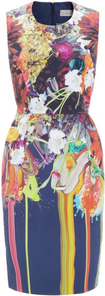 Preen Paint Splash Bloom Dress - Lyst