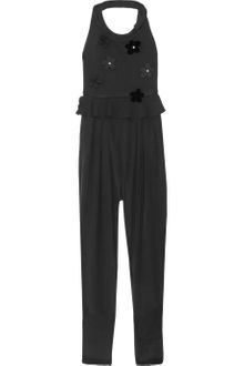 Sonia By Sonia Rykiel Appliquéd Merino Wool and Silk Jumpsuit - Lyst