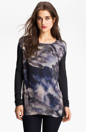 Trouvé Mixed Media Tunic - Lyst