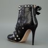 Valentino Strappy Studded Ankle Boot in Black - Lyst