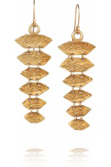 Yves Saint Laurent Black Mamba Goldplated Drop Earrings - Lyst