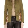 Alexander Mcqueen Embellished Cotton Twill Jacket in Green (sage) - Lyst