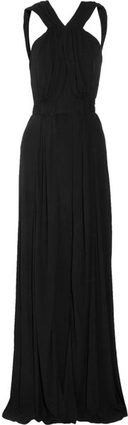 Issa Ruched Crepejersey Gown - Lyst