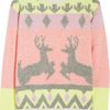 Stella Mccartney Reindeer Intarsia Woolblend Sweater in Multicolor (multicolored) - Lyst