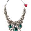 Valentino Crystal Embellished Necklace in Beige (nude) - Lyst