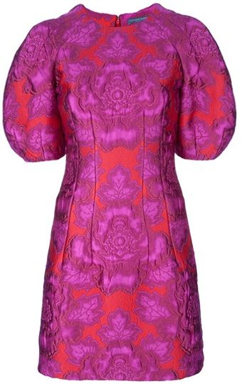 Alexander McQueen Floral Pattern Dress - Lyst
