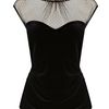 Coast Isabella Velvet Top in Gray (black) - Lyst