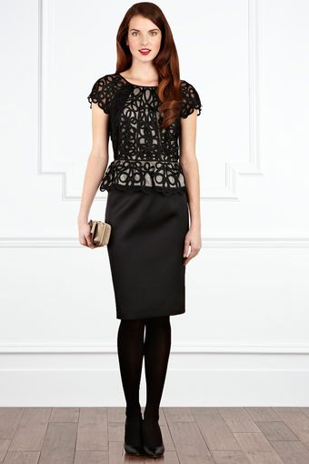 Coast Alicia Corded Peplum Top - Lyst