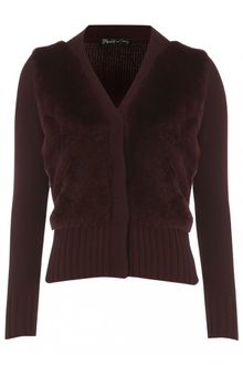 Elizabeth And James Front Fur Cardigan  - Lyst