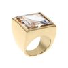 Michael Kors Golden Crystal Ring in Pink (7) - Lyst
