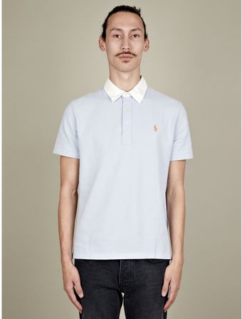 Polo Ralph Lauren Mens Contrast Collar Custom Fit Polo - Lyst