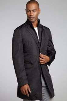 Prada Padded Nylon Blazer Style Car Trench Coat - Lyst