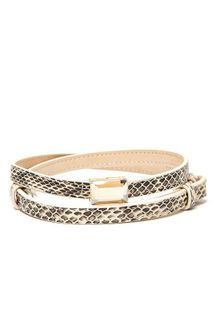3.1 Phillip Lim Skinny Snakeskin Belt - Lyst