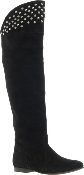 asos design kellie chunky over the knee boots in black