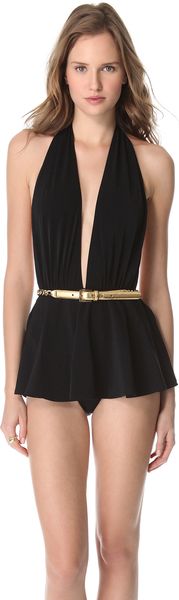 Michael Kors Collection Empire Skirted Maillot - Lyst