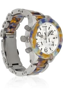 Nixon 4220 Chrono Watercolor Effect Acetate and Stainless Steel Watch - Lyst