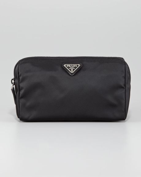 prada cosmetic bag leather