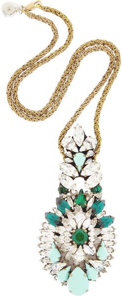 Shourouk Leitmotiv Zambia Swarovski Crystal Necklace - Lyst