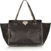Valentino Rockstud Leather Tote in Black - Lyst