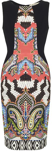 Etro Paisley Panel Dress - Lyst