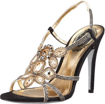 Rene Caovilla Strass Halter Sandals - Lyst
