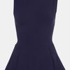 Topshop Peplum Tank in Blue (navy blue) - Lyst