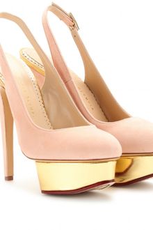 Charlotte Olympia Dolly Sling Backs - Lyst
