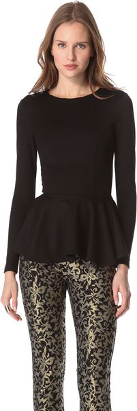 Torn By Ronny Kobo Judy Peplum Top - Lyst