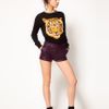 Asos Collection Asos Leather Shorts in Purple - Lyst