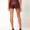 Asos Collection Asos Leather Shorts in Purple - Lyst