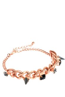 Asos Spike Stone Bracelet - Lyst