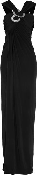 Donna Karan New York Embellished Stretchjersey Gown - Lyst
