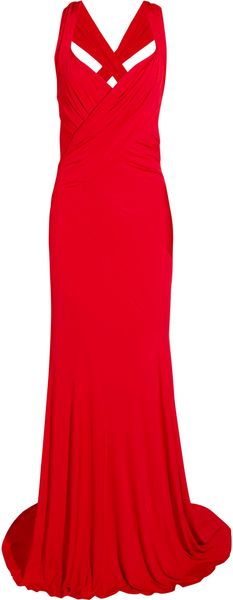 Donna Karan New York Paneled Stretchjersey Maxi Dress - Lyst