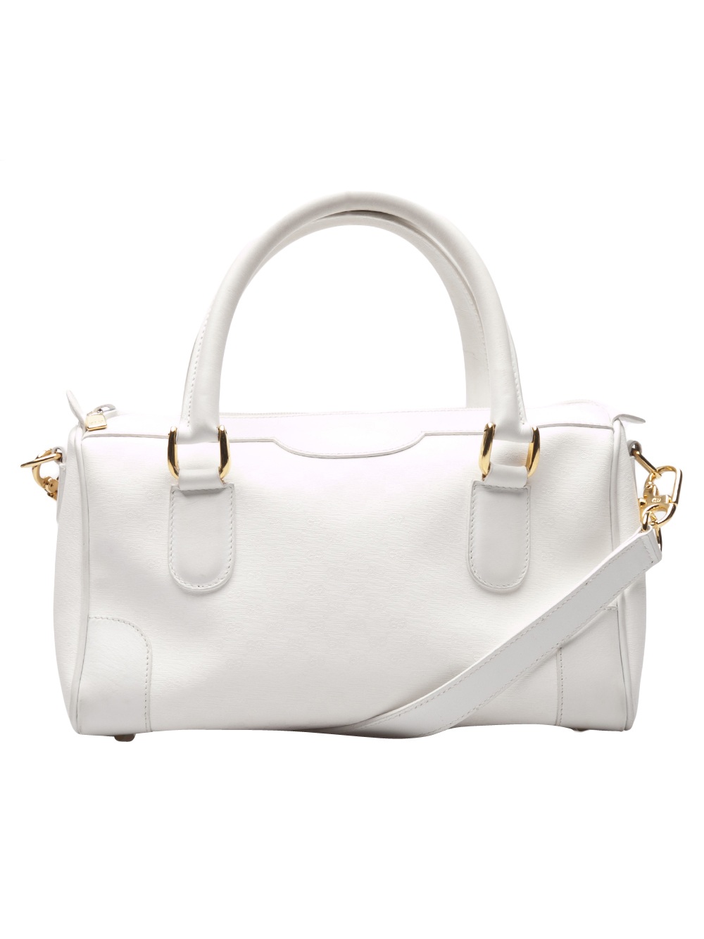 Gucci Vintage Logo Speedy Bag in White | Lyst