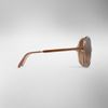 Burberry Round Frame Acetate Sunglasses in Beige (nude) - Lyst