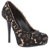 Dolce & Gabbana Lace Print Pump in Black - Lyst