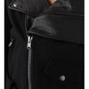 Donna Karan New York Felt Leather Jacket in Black - Lyst