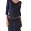 Donna Karan New York Long Sleeve Patchwork Tee in Blue (indigo) - Lyst